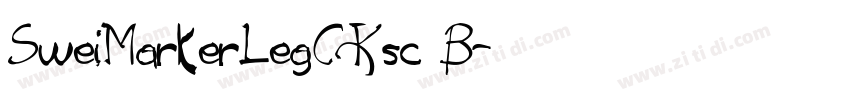 SweiMarkerLegCKsc B字体转换